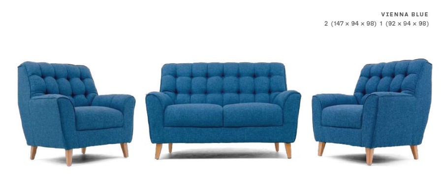 Sofa Set 211 MRS Asoka Kain Fabric Tanpa Meja